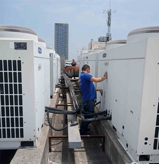 红原中央空调制热和不制冷系统维修方法